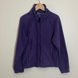 Columbia Purple Fleece Zip Jacket